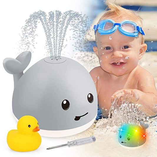 Floating Whale Bath Toy – Light-Up Sprayer