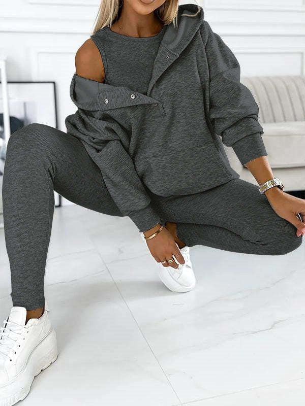 3-Piece Athleisure Set – Cozy Hoodie & More