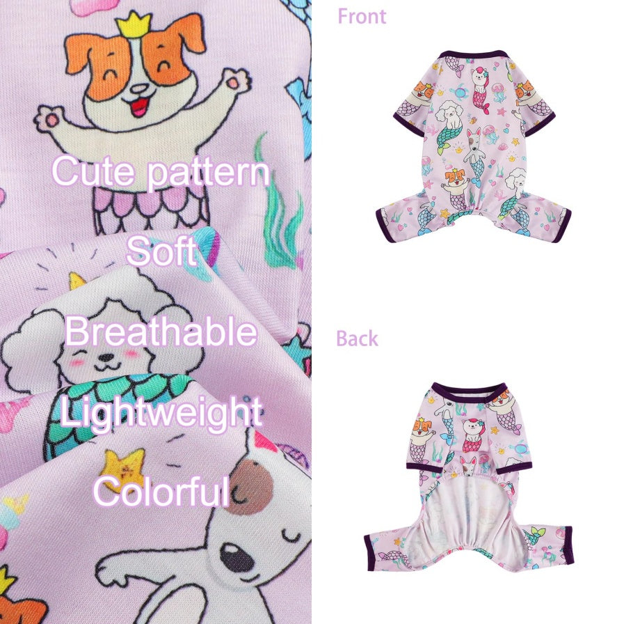 Mermaid Pet Pajamas – Adorable Sleepwear