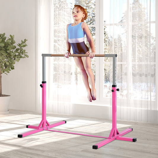 Height Adjustable Gymnastics Horizontal Bar For Kids
