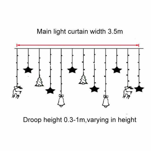 LED Fairy Curtain Lights – Twinkling Decor