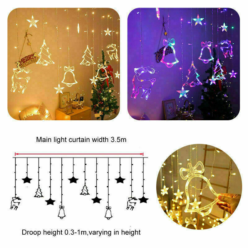 LED Fairy Curtain Lights – Twinkling Decor