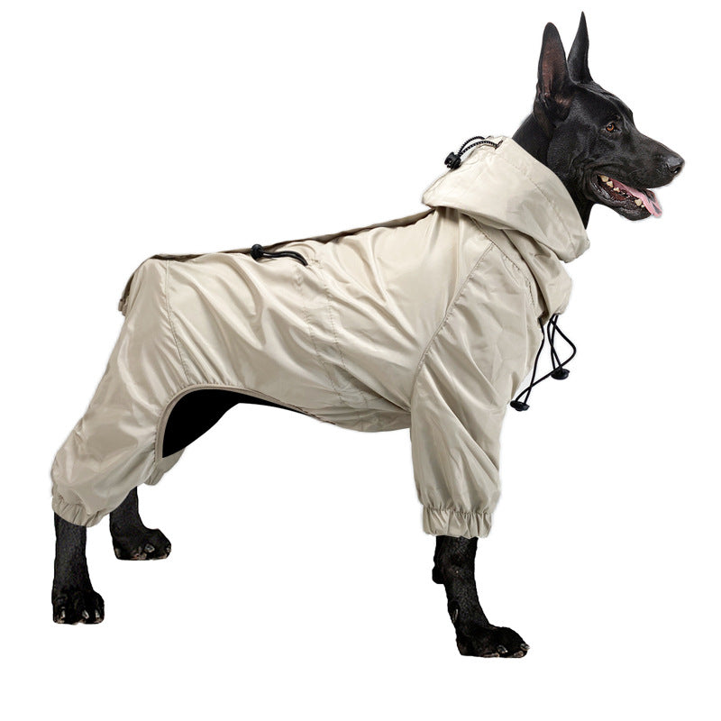 Full-Coverage Dog Jacket – Rain-Proof Gear