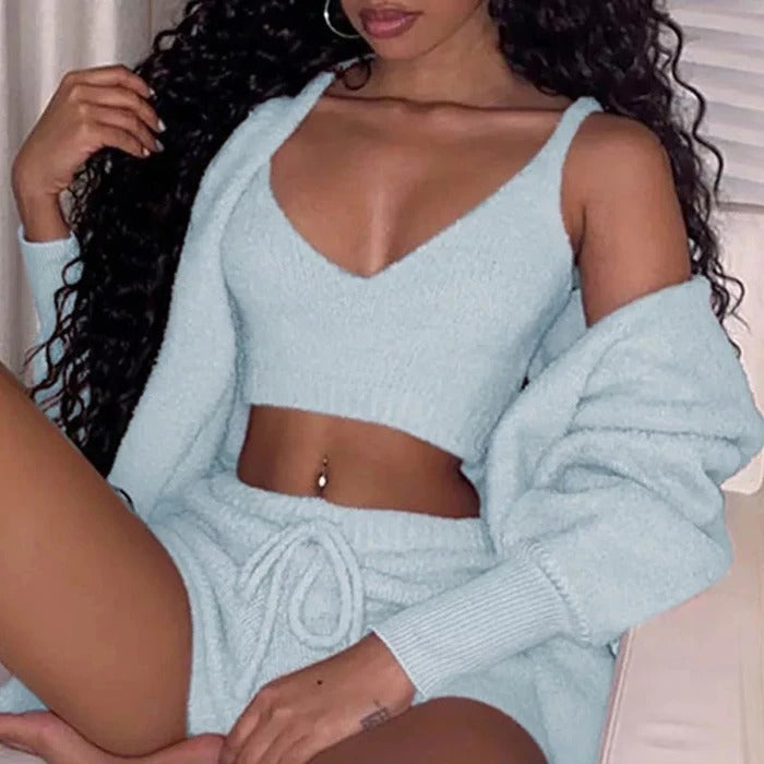 Women's 3-Piece Cozy Loungewear Set