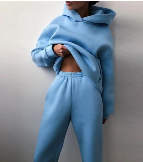 Women's Casual Two-Piece Tracksuit – Cozy & Stylish Lounge Set