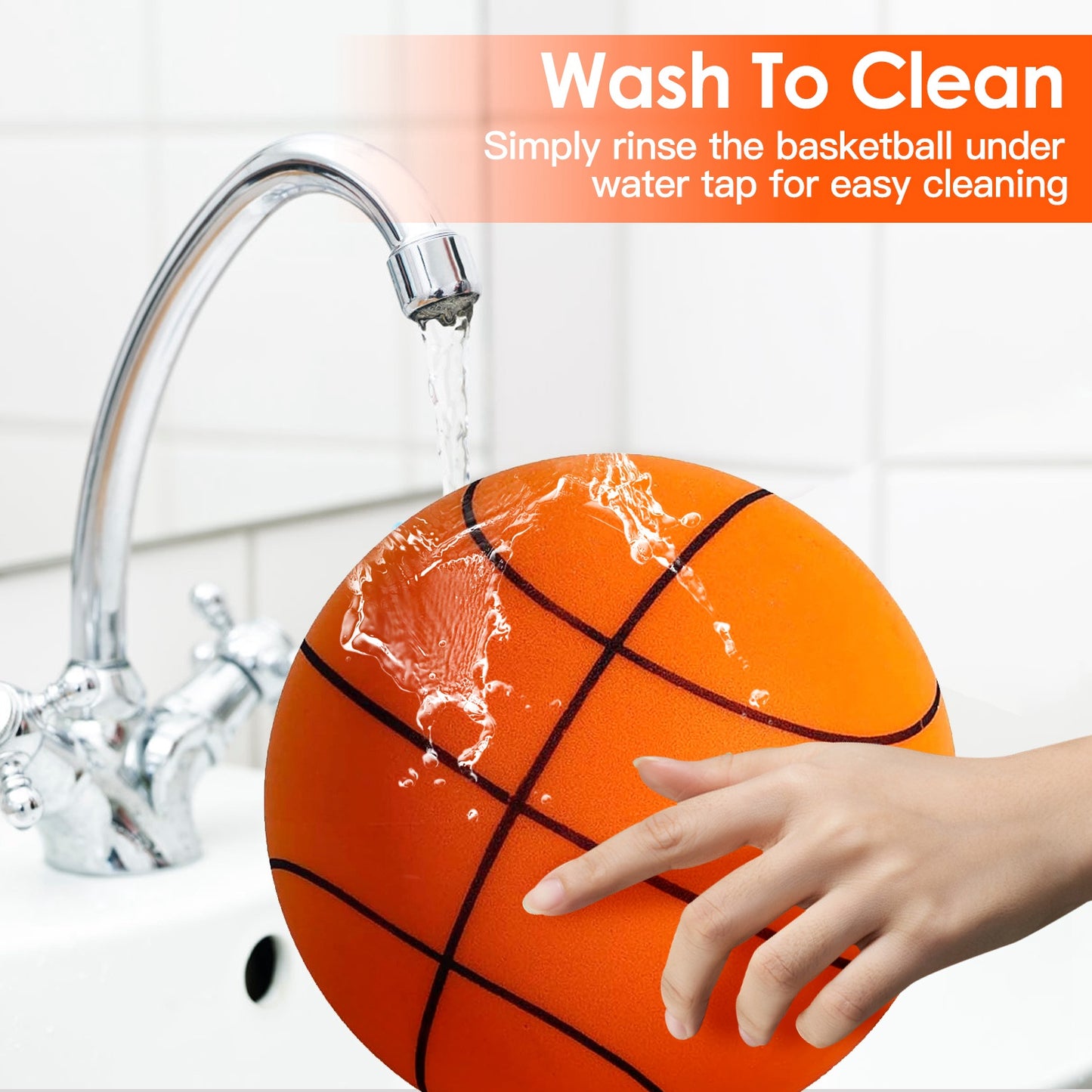 Silent Indoor Basketball – Quiet Foam Dribble Ball for Home Practice