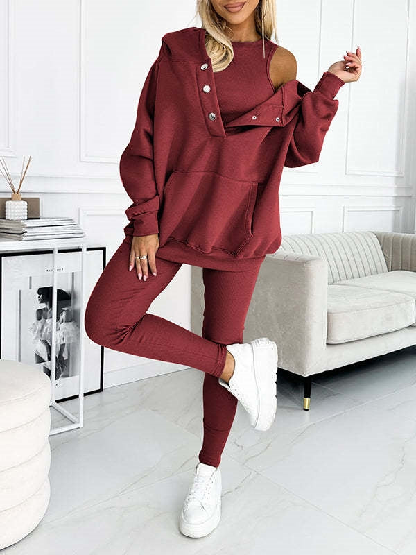 3-Piece Athleisure Set – Cozy Hoodie & More