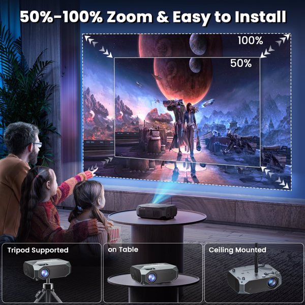 4K WiFi Projector – Home Theater Essential