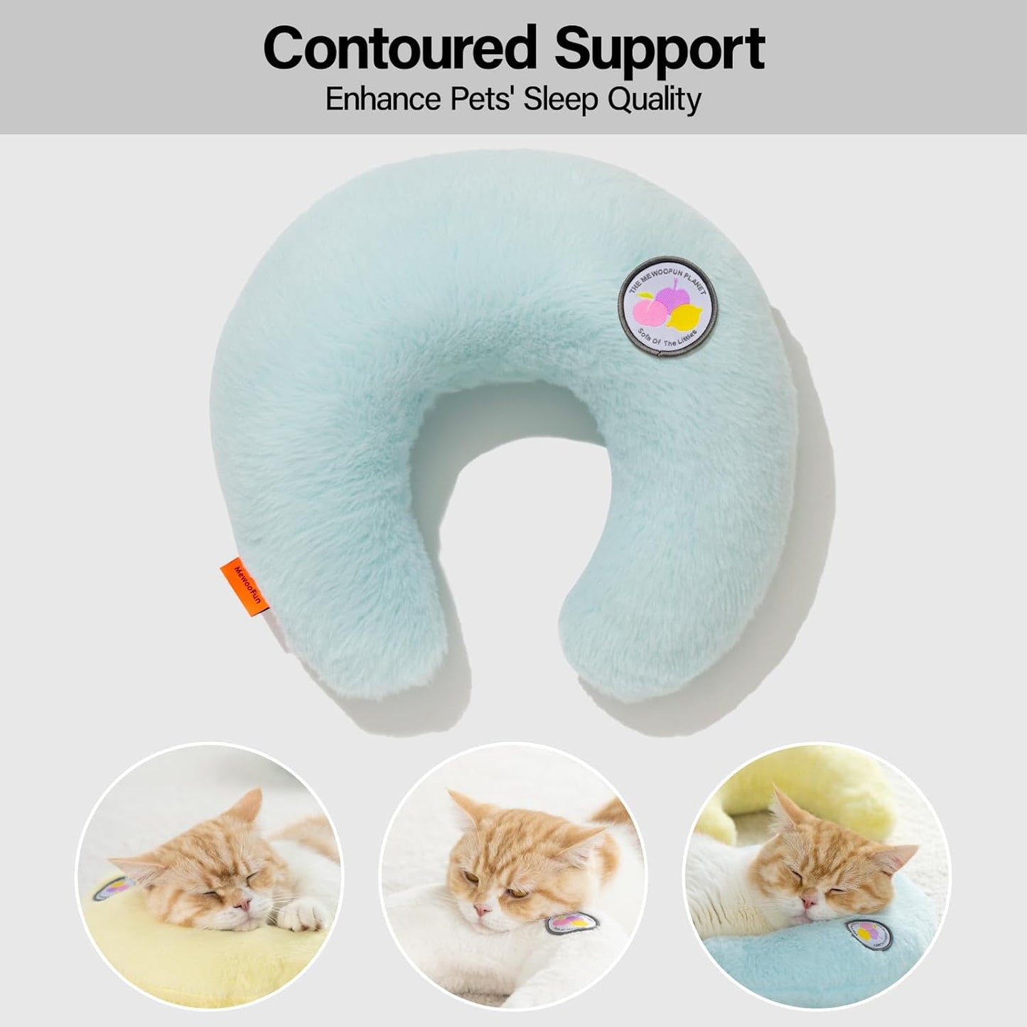 U-Shaped Pet Pillow – Neck Support Comfort