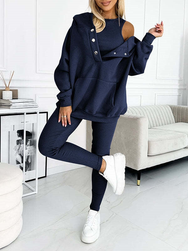 3-Piece Athleisure Set – Cozy Hoodie & More