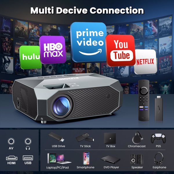 4K WiFi Projector – Home Theater Essential