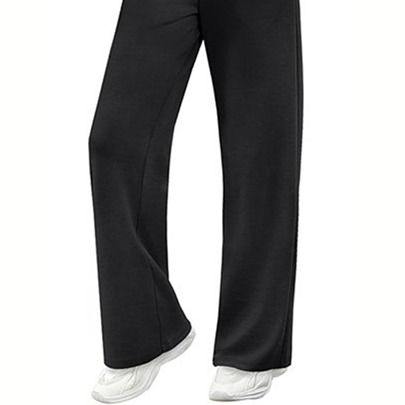 Women's Solid Color 2-Piece Lounge Set – Cozy Athleisure Outfit