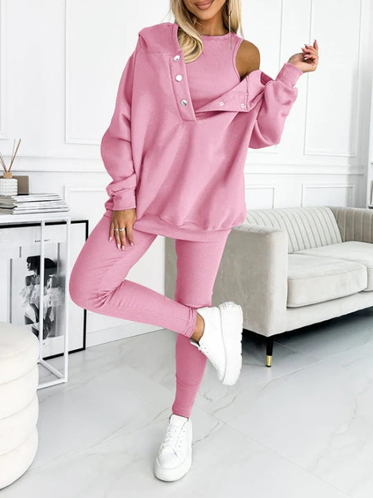 3-Piece Athleisure Set – Cozy Hoodie & More
