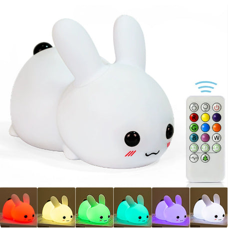 Cute Bunny Silicone Night Light