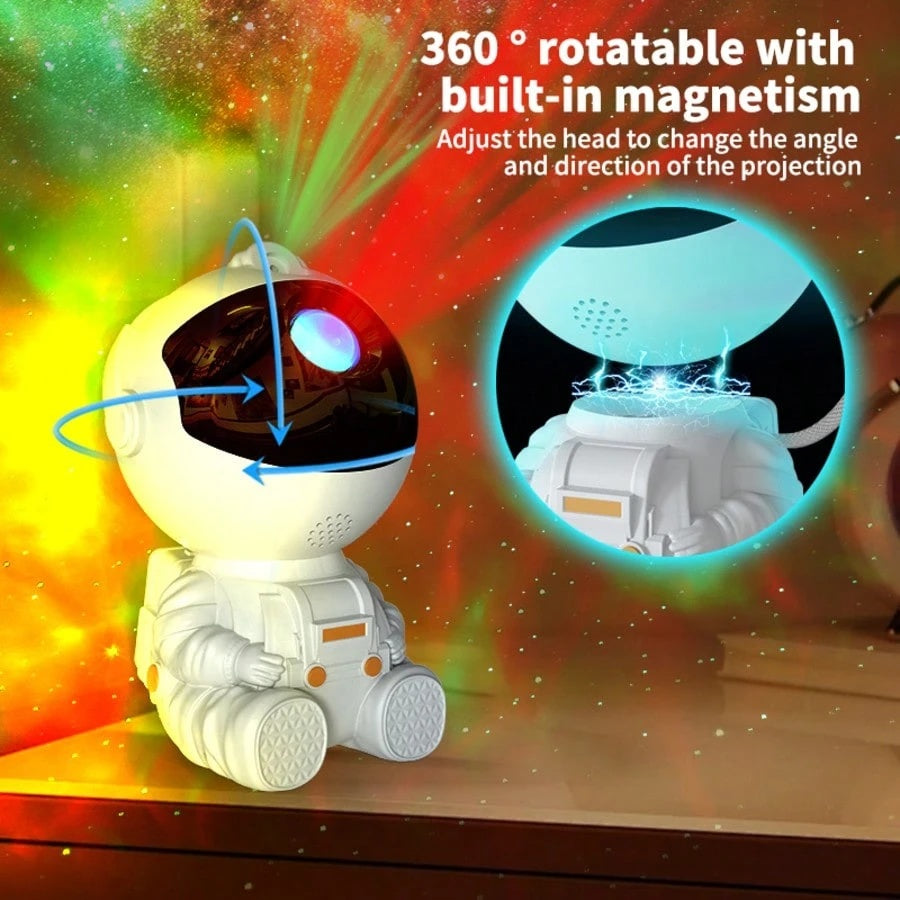 Astronaut Star Projector – Galaxy Bedroom Vibes