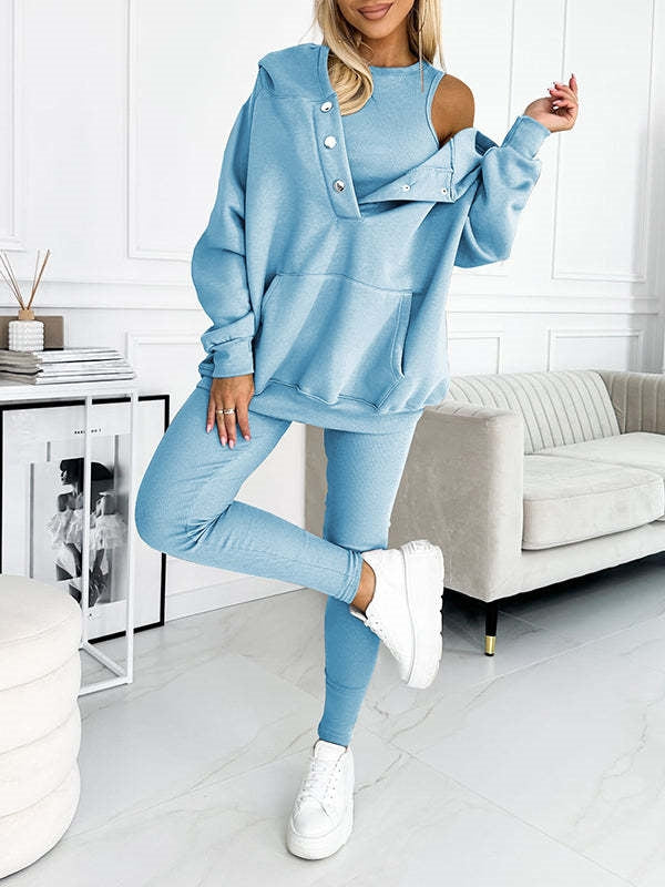 3-Piece Athleisure Set – Cozy Hoodie & More