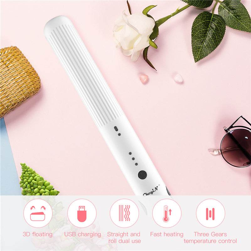 Mini USB Hair Straightener – On-the-Go Styling