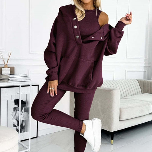 3-Piece Athleisure Set – Cozy Hoodie & More