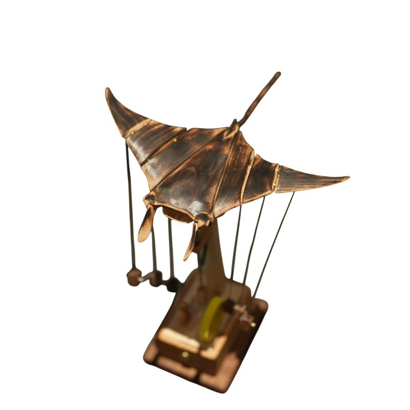 Floating Wooden Manta Ray Decor – Unique Accent