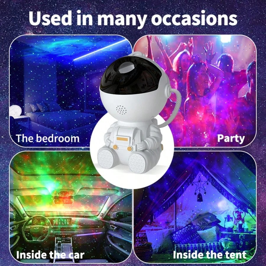 Astronaut Star Projector – Galaxy Bedroom Vibes