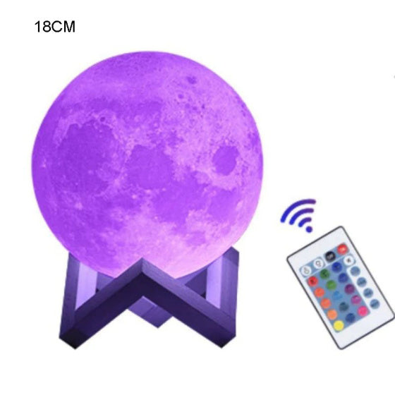 3D Moon Lamp with Remote – Magical Night Glow