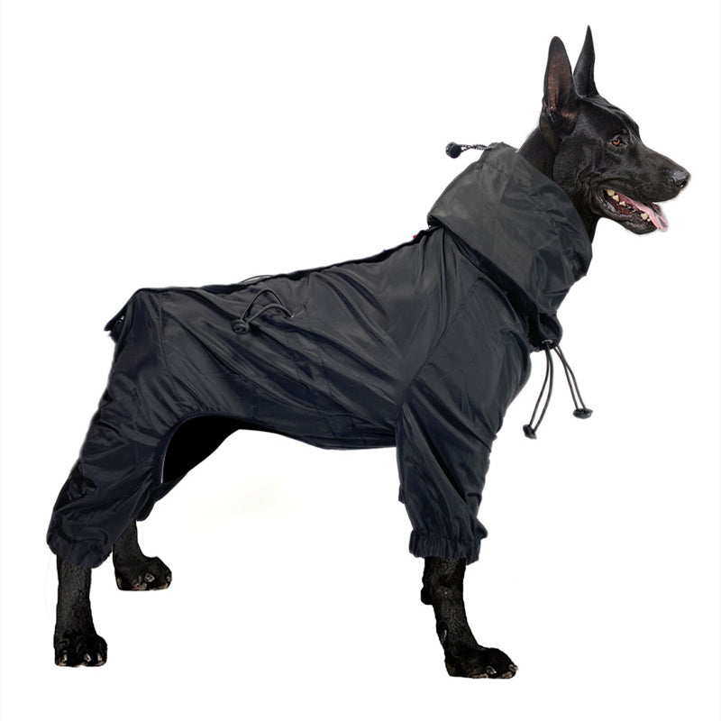Full-Coverage Dog Jacket – Rain-Proof Gear