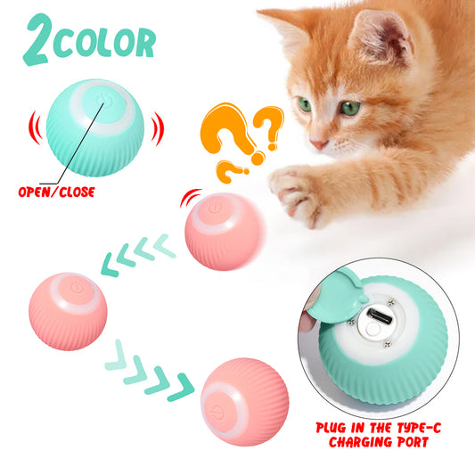 Smart Rolling Cat Ball – Interactive Play