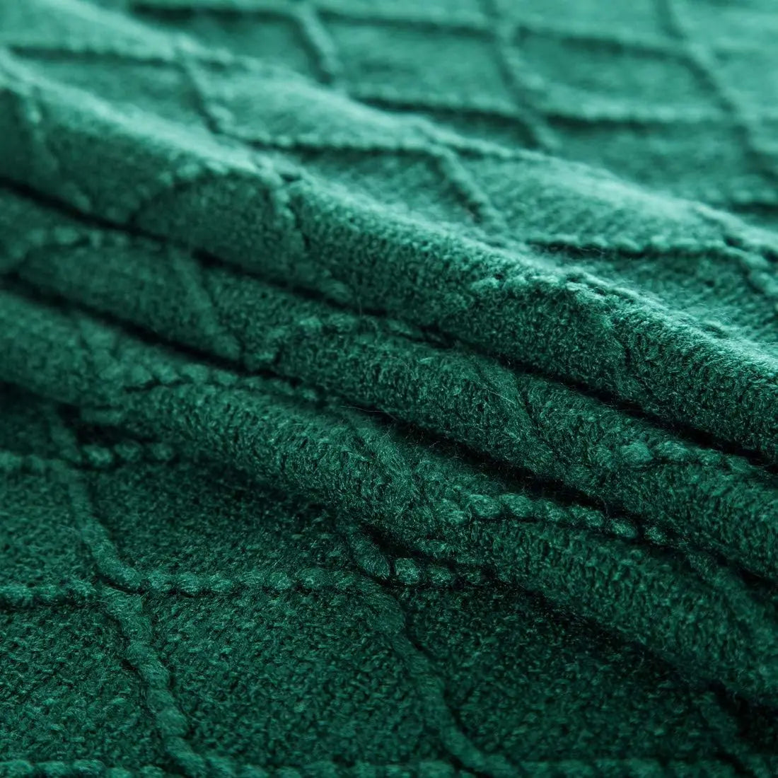 White Boho Tassel Oversized Knit Throw Blanket