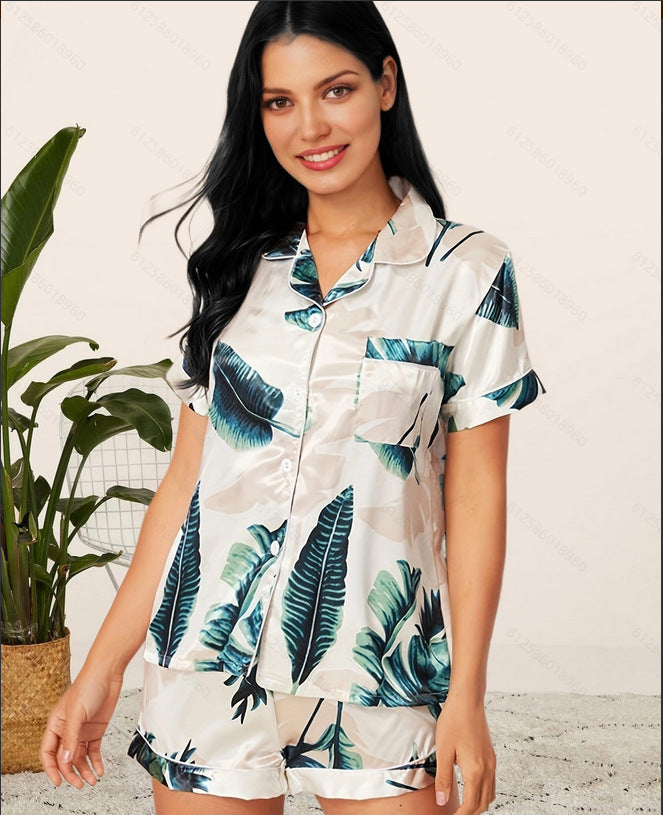 Breathable Short-Sleeve Pajama Set – 2-Piece