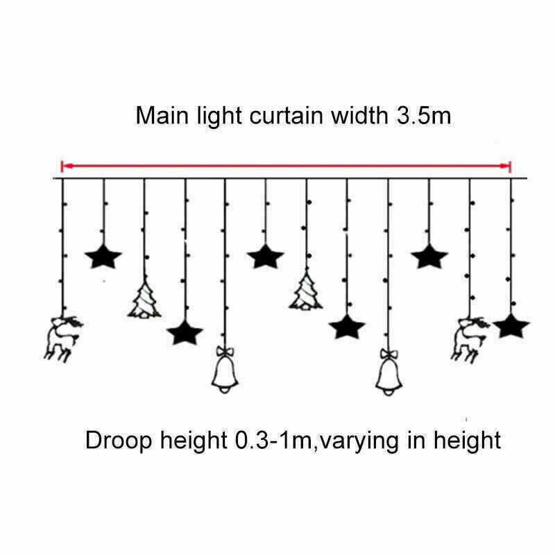 LED Fairy Curtain Lights – Twinkling Decor