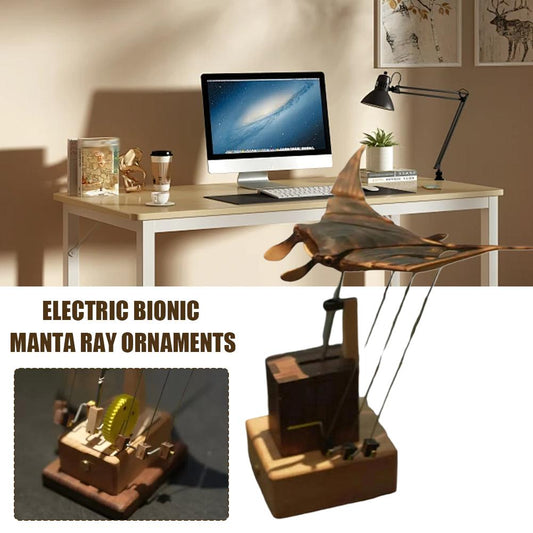 Floating Wooden Manta Ray Decor – Unique Accent
