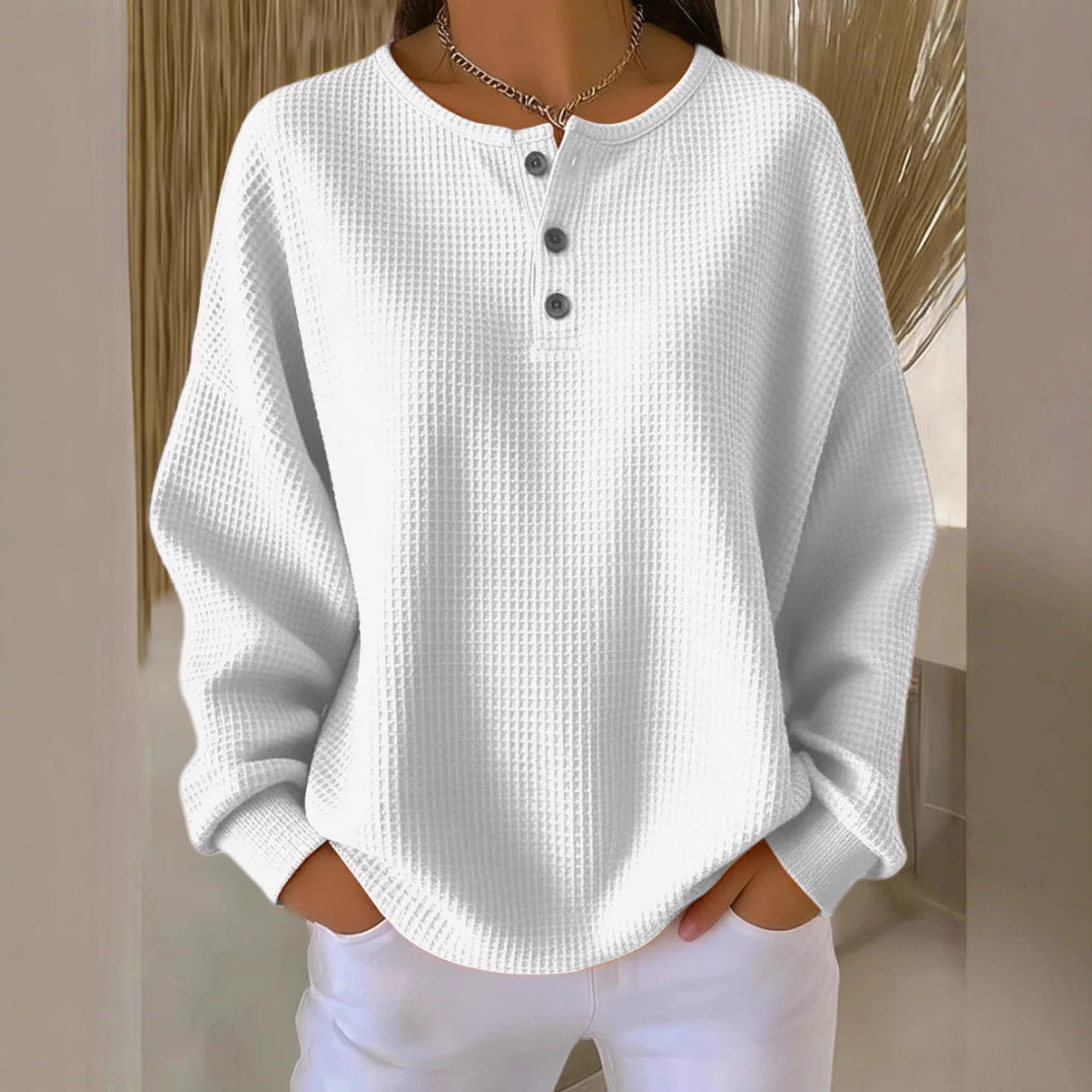 Women's Thermal Waffle Long-Sleeve Shirt – Ultra-Soft & Warm Layer